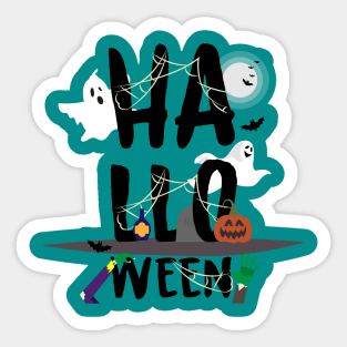 Halloween: Horror Scene Sticker